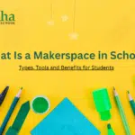 Makerspace in schools supporting hands-on learning and student creativity